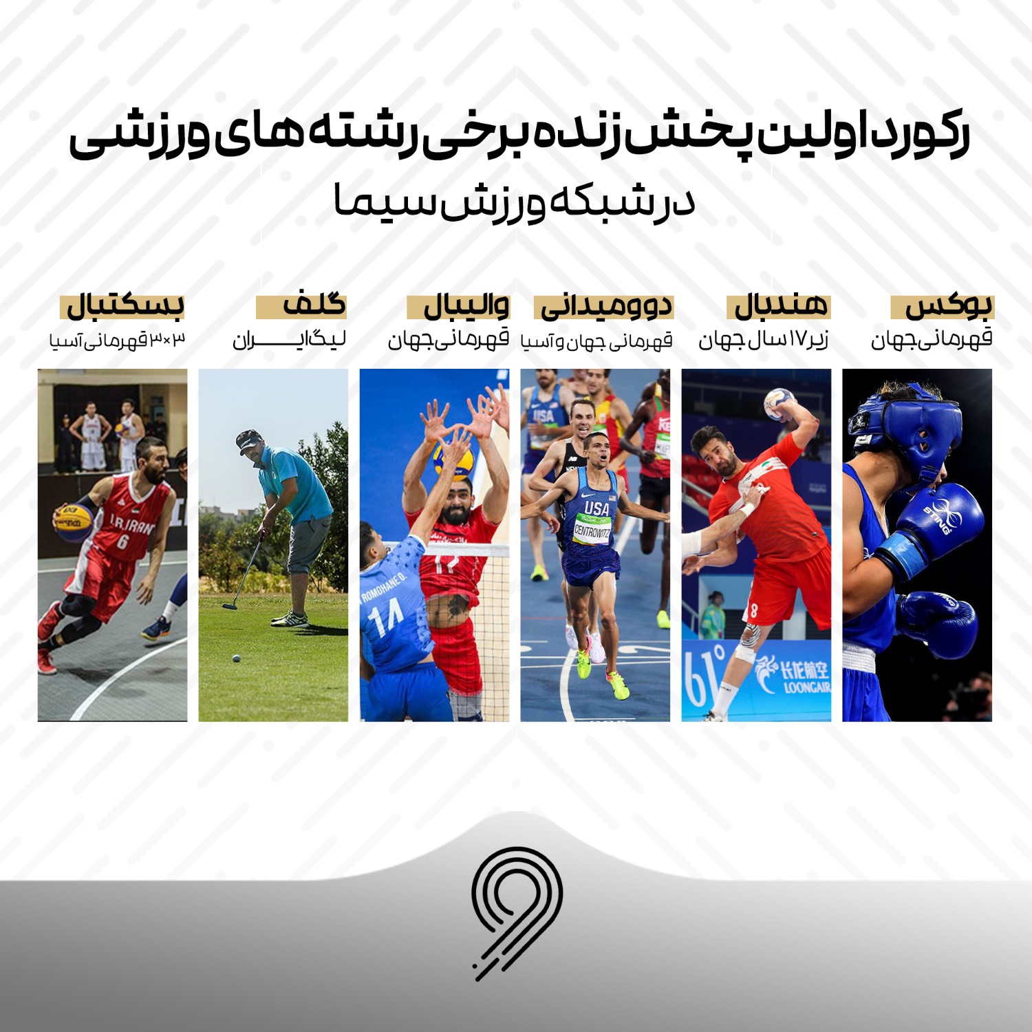 رکوردشکنی شبکه ورزش در پخش زنده رشته‌های ورزشی متنوع